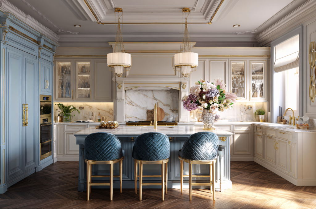 2026 home remodeling trends featuring modern kitchen, living room, bathroom, and bedroom design